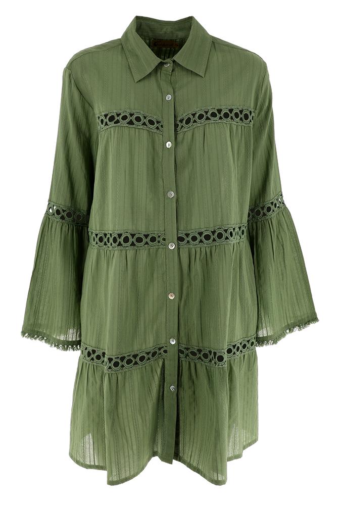 KAFTANO CAMICIA LOLA MILITARE KARAKORUM